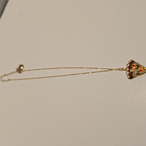 Betsey Johnson Pizza Slice Pendant Necklace - Picture 3 of 6